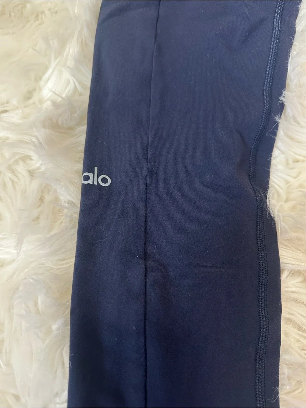 ALO Yoga Navy Drawstring Slim Leggings